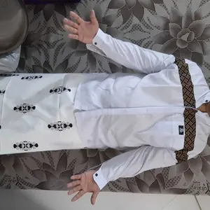 Setelan SARKO Sarung Dan Koko Lengan Panjang Motif Kobata Qinang Sarung Motif Sarang Tawon