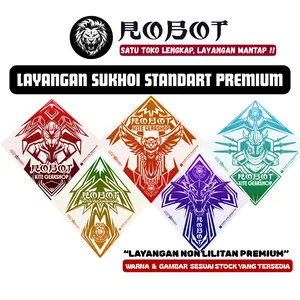 Layangan Sukhoi Standart Premium Berkualitas Sablon Sembur Isi 50-100 Pcs Non Lilitan Warna & Gambar Sesuai Stock Free Packing