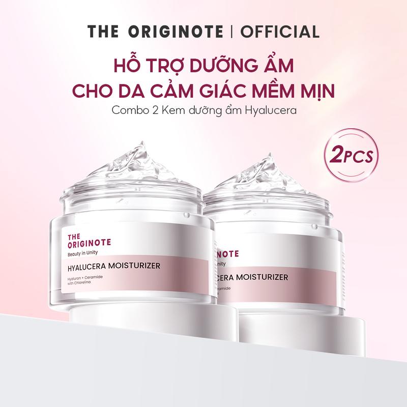 Combo 2 kem dưỡng ẩm The Originote dưỡng ẩm da mặt dưỡng ẩm makeup kem dưỡng da Moisturizer 50g*2