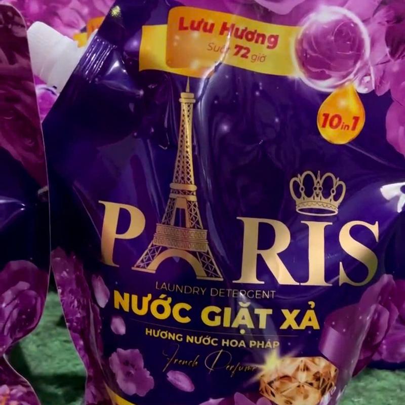 Nước Giặt Xả Paris 10 in 1 Mẫu Mới 2,2kg Thơm Lâu Hương Nước Hoa Pháp 3