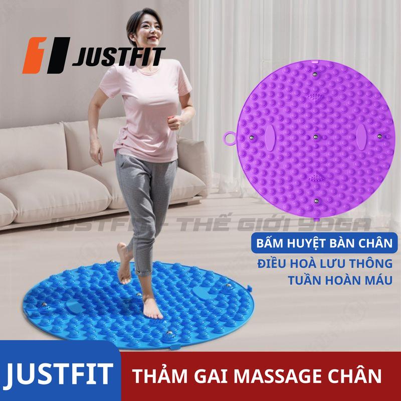  Thảm Gai Massage Bàn Chân JUSTFIT Đàn Hồi Cao Kết Hợp Nam Châm Nâng Cao Hiệu Quả Điều Hoà Lưu Thông Khí Huyết Size 55Cm 