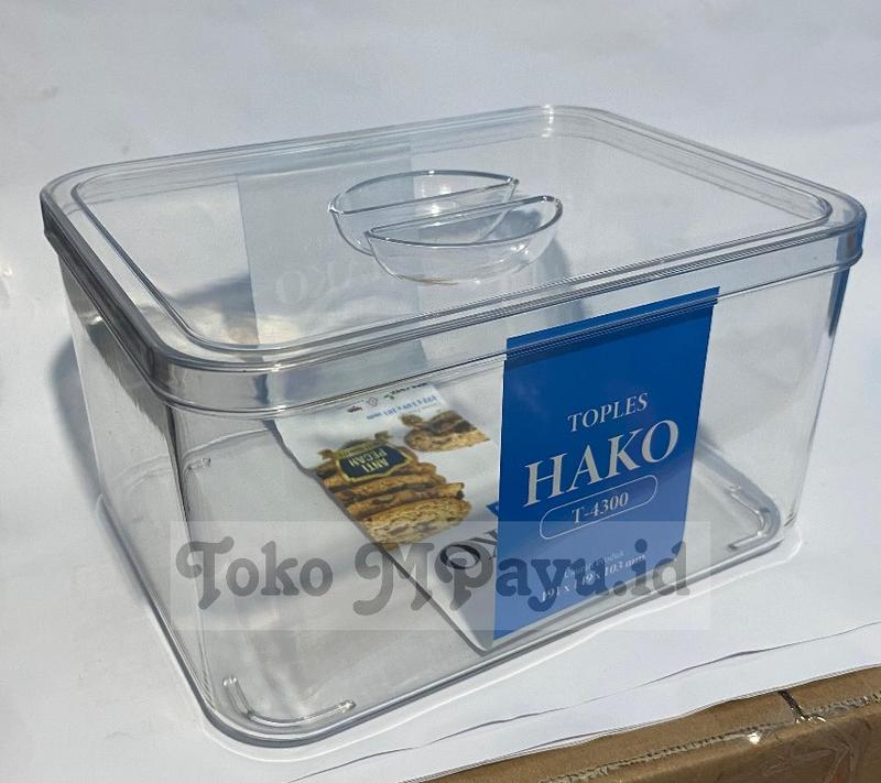 Product Introduction of 1 Pcs HAKO Toples Kue Kotak  2,3 Liter Toples Kue Premium Tebal Anti Pecah Toples serbaguna 8