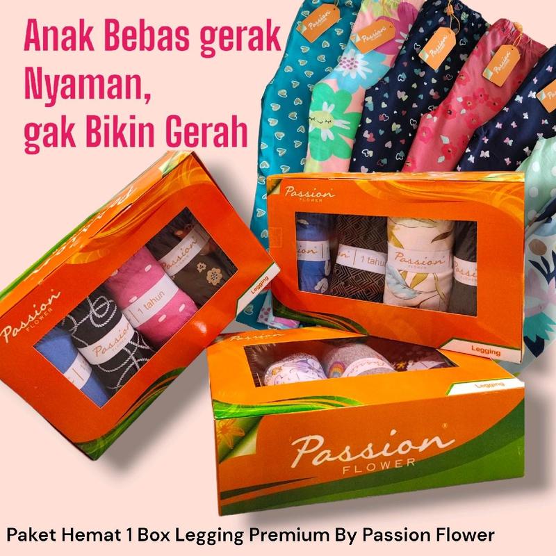 Paket hemat legging passion flower katun organik 1