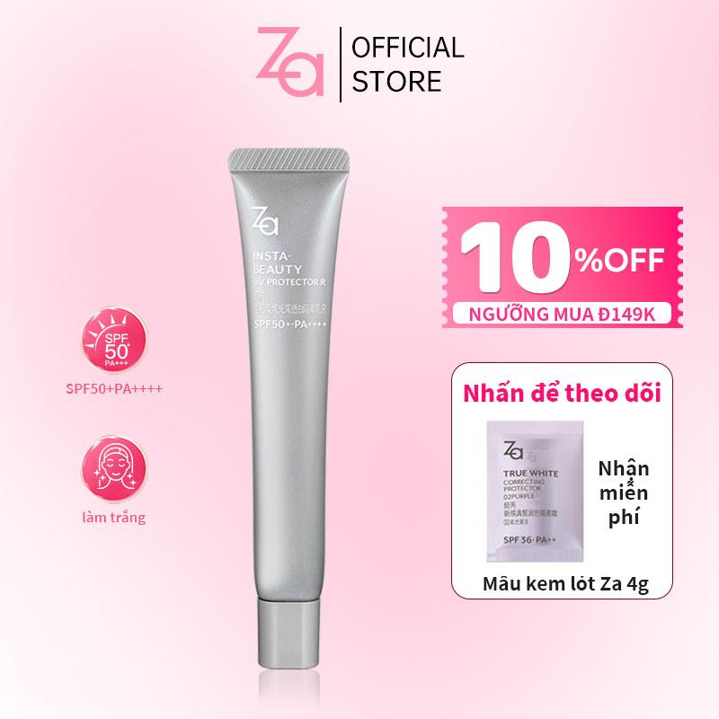  Kem lót kem chống nắng phổ rộng Za INSTA-BEAUTY UV PROTECTOR R phiên bản nâng cấp SPF 50 PA++++ 35G kem  lot 