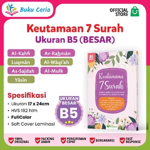 Buku Ceria Keutamaan 7 Surah B5 Lengkap Doa Penting Dzikir Ayat 1000 Dinar Audio Buku Keistimewaan 7 Surah Ukuran Besar Doa Muslimah Dzikir Setelah Sholat Buku Hijrah Sayyidul Istighfar