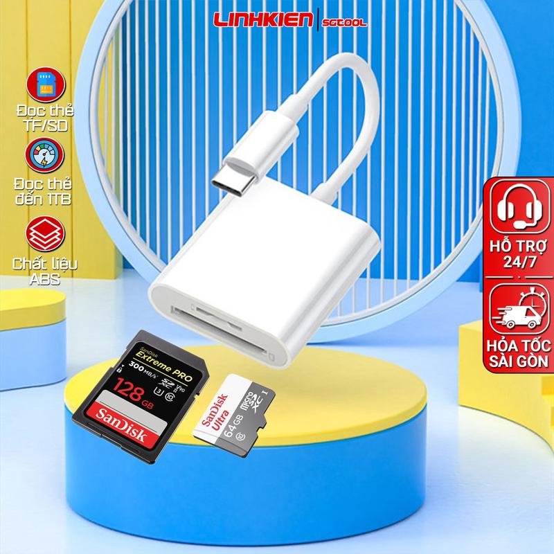 Đầu đọc thẻ nhớ TF/SD Memory Stick Pro Duo MS 2 trong 1 đa năng hỗ trợ tương thích tất cả các dòng điện thoại máy tính bảng, laptop