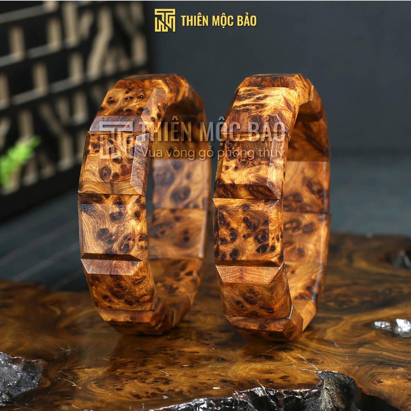 Vòng tay gỗ Nu Bách xanh Mộc Châu Bản lách cao cấp - Thơm ngọt tự nhiên vân đẹp quý hiếm | Thiên Mộc Bảo 
