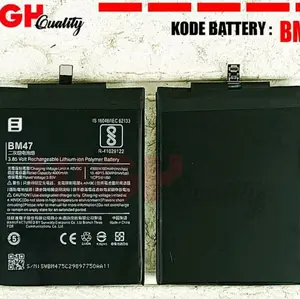 BATERAI BATRE HANDPHONE RDMI 4X / RDMI 3 3S 3X 3 PRO MODEL BM47 ORIGINAL