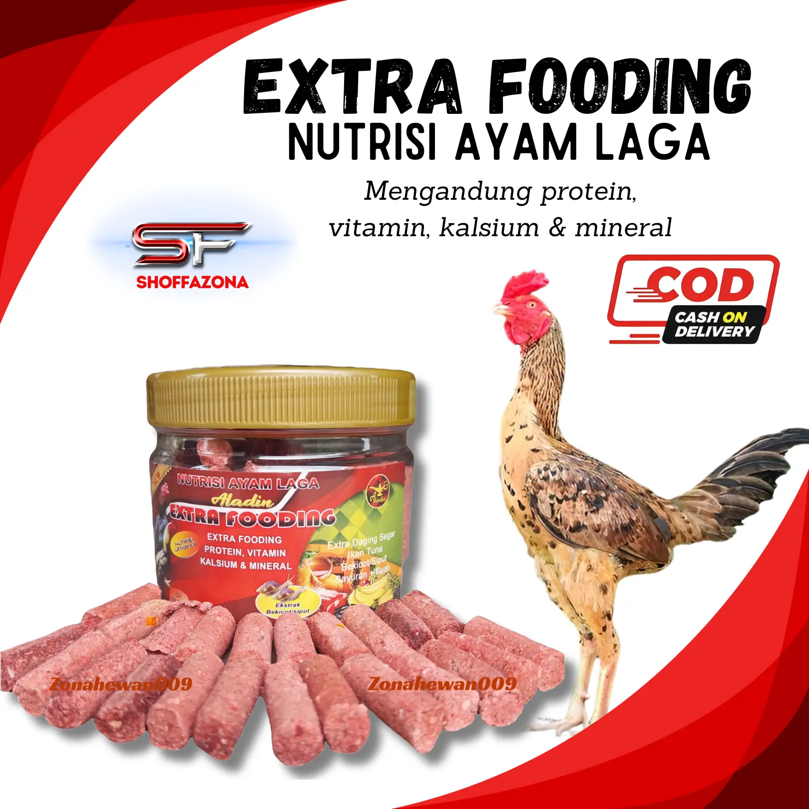 Extra Fooding Ayam Bernutrisi Tinggi Untuk Sarapan Ayam Laga