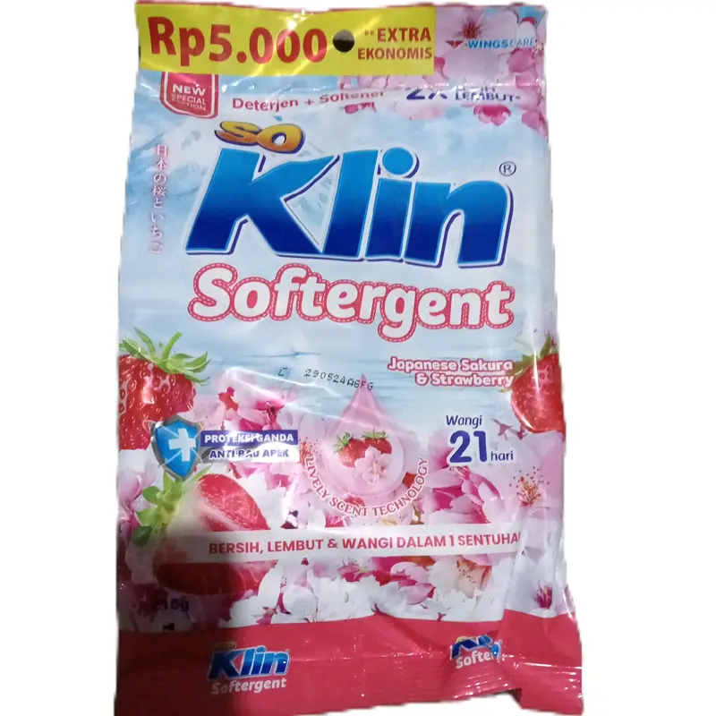 Soklin Softergent - Paket 6PCS, Deterjen  -Wangi dan Efektif - Membersihkan, Perawatan Pembersihan 2