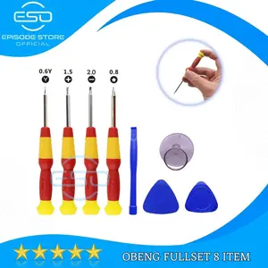 obeng set in 1 handphone 8 item new