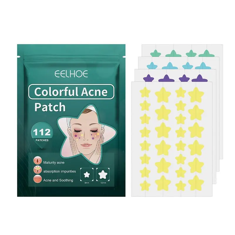 112patches/144patches Star Acne Patch Memperbaiki Jerawat Mencerahkan Noda Pengobatan 6
