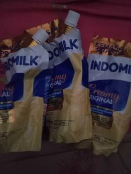 Product Review of Dapat 3 pcs Indomilk susu kental manis 260gr creamy original Food Flag from E**g 0
