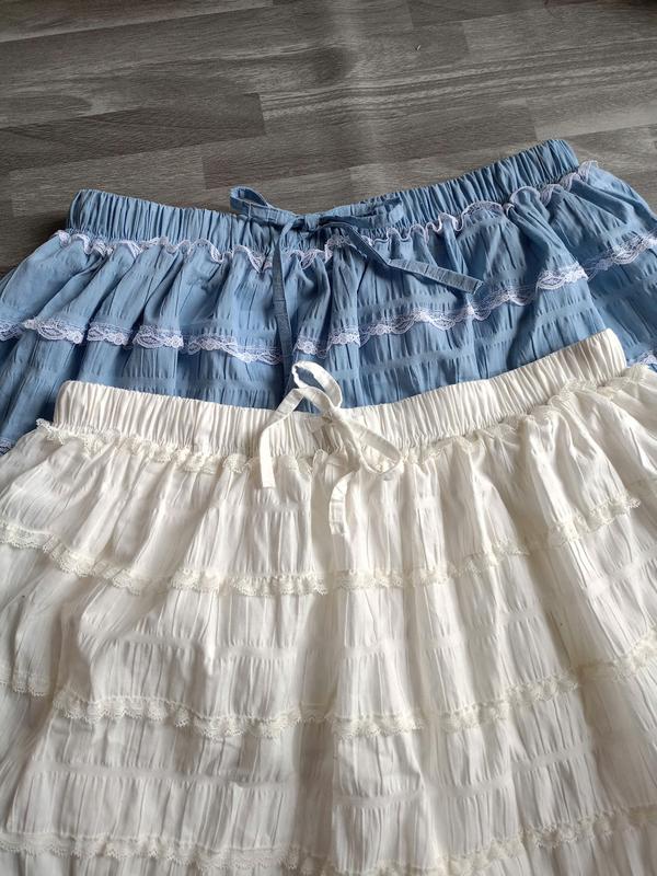 REN XẾP LI Chân váy ren xếp li dáng ngắn bigsize 90kg