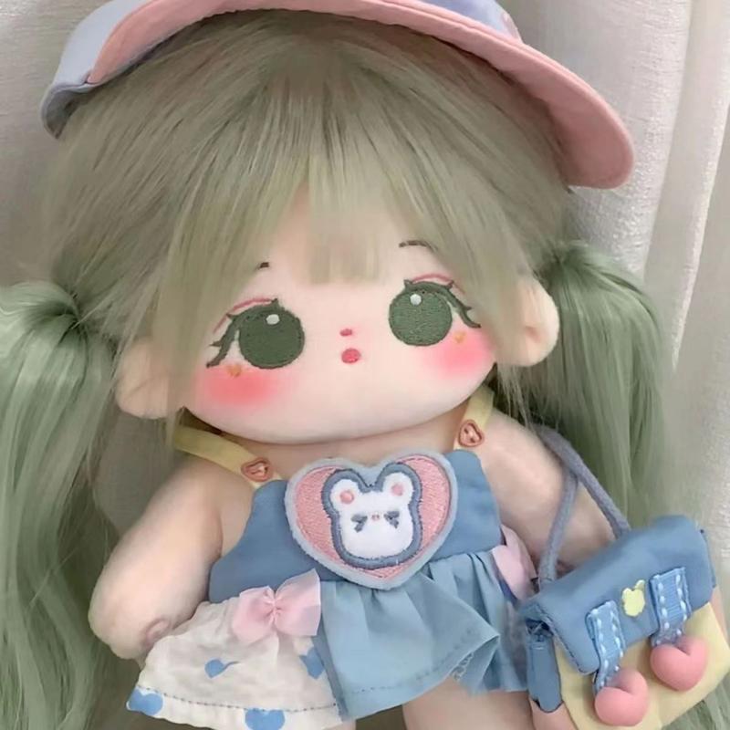 Búp Bê Cotton 20Cm Dễ Thương, Búp Bê Nhồi Bông Nữ, Váy Em Bé, Bộ Đồ Vải, Không Có Thuộc Tính Cho Bé Gái, Bạn Học, Bestie, Bạn Gái, Quà Tặng Sinh Nhật Và Giáng Sinh