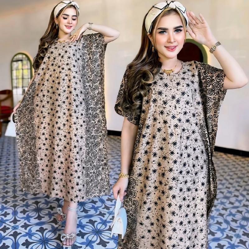 Daster Lowo Jumbo Busui LD 130 Cappucino Series Resleting Depan Daster Rayon Wanita Bumil 3