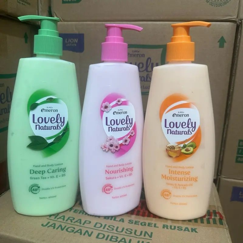 Emeron Lovely Naturals Hand and Body Lotion Deep Caring Nourishing Intense Moisturizing dengan Bahan Alami