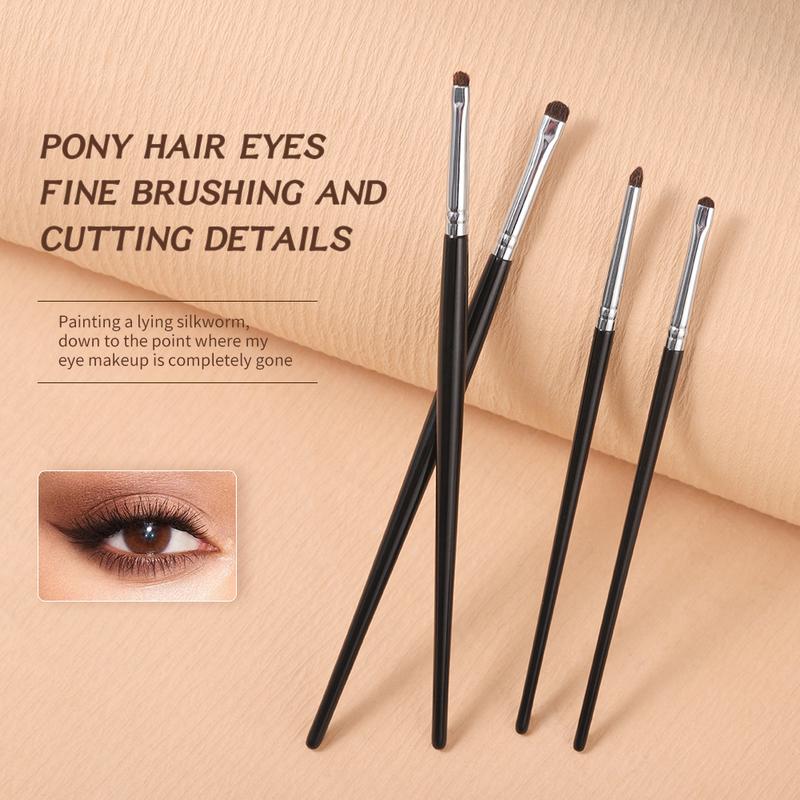 【OVW -Cọ Đánh Phấn Mắt Nhỏ Và Mịn, Lông Động Vật, Trang Điểm Mắt, Chi Tiết, Cọ Làm Sáng Thon Gọn, Cọ Tằm Nằm, MM4 Miếng