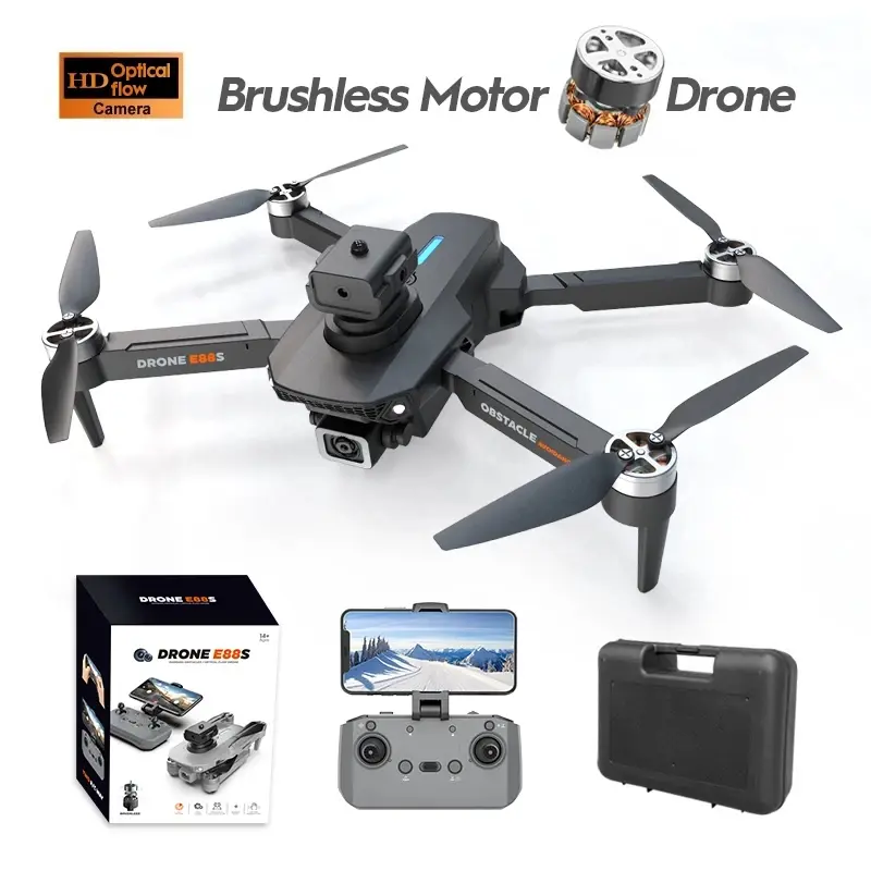 【Obstacle Avoidance】Drone with Camera 4K Optical Flow Stability Sensor Quadcopter with 5GHz FPV Transmission Accessories Button Silicone