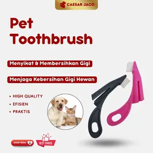 Sikat Gigi Hewan Anjing Kucing Kelinci - Pet Toothbrush