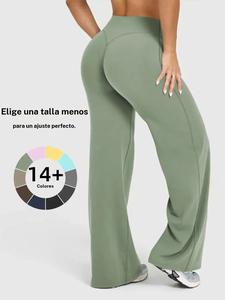 Pantalones deportivos casuales de pierna ancha para mujer, opción perfecta para otoño invierno, diseño cómodo y a la moda, ideales para uso diario
