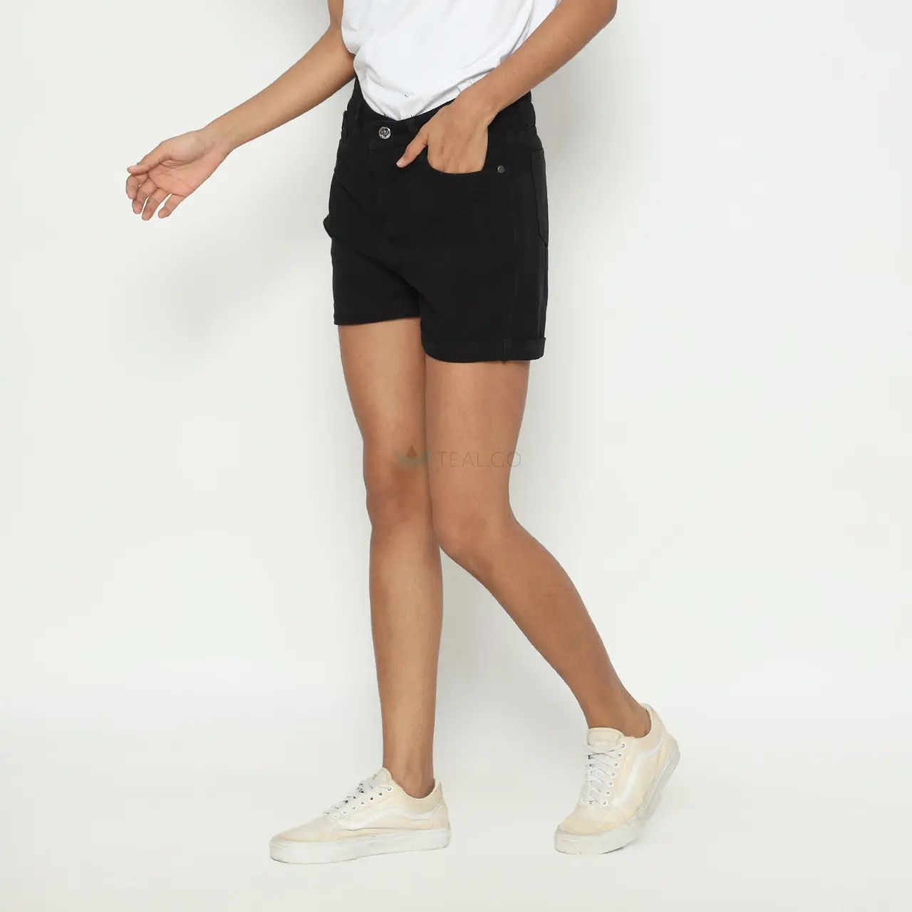 TEAL.GO Hotspants Celana Pendek Jeans Wanita