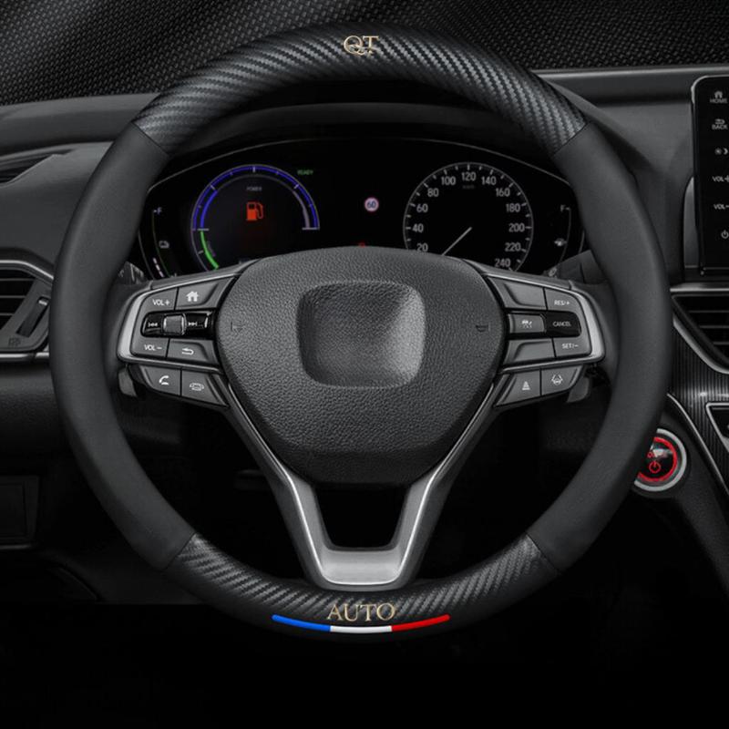 Bọc Vô Lăng Ô Tô Cao Cấp Có Logo Theo Hãng Xe - Bọc Vô Lăng Carbon Chống Trơn Chống Trượt Bền Bỉ Và Bám Chắc Tay Lái