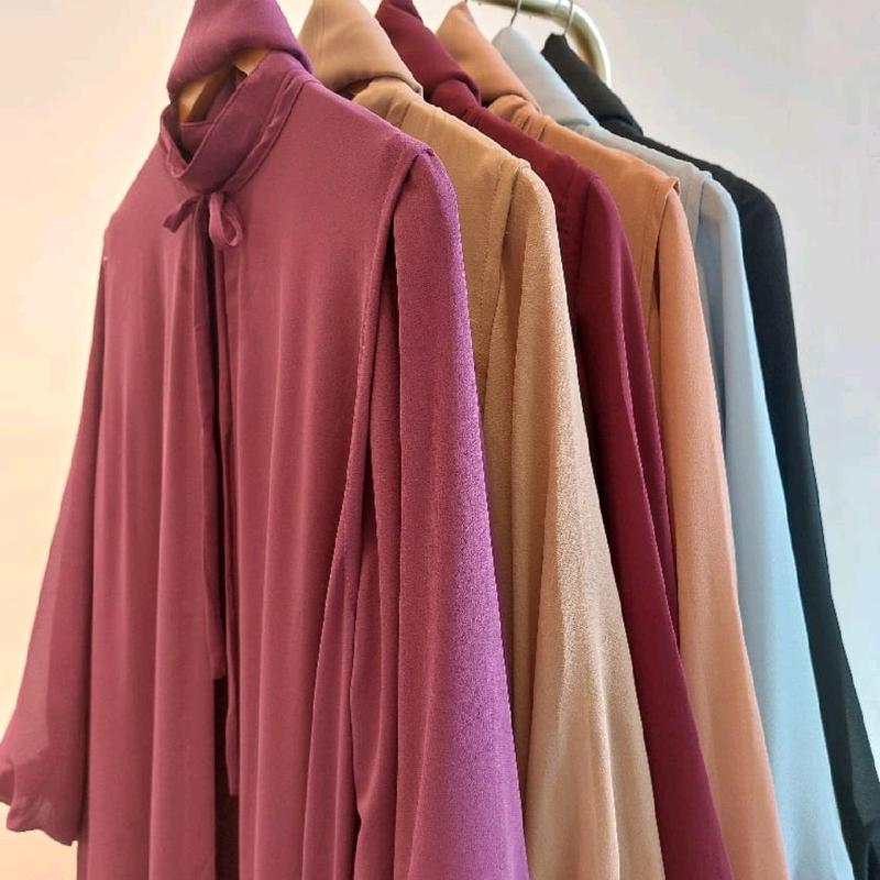 khadijah bindawood,bissmilah gamis outer premium Bordir 4