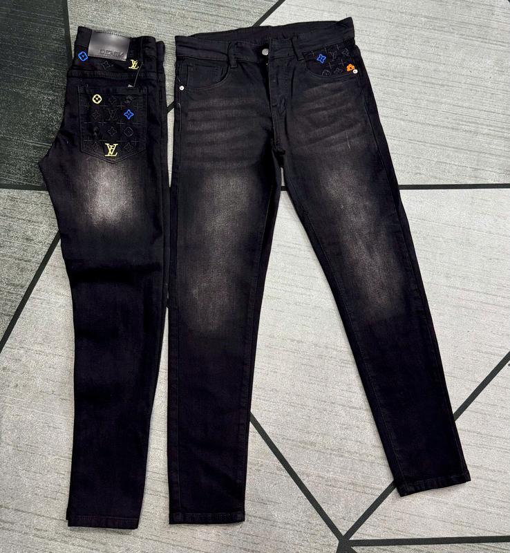Quần Dài Jean Nam Chất Denim Dày Dặn Co Giãn Nhẹ Phối Họa Tiết Thêu Nổi - Đứng Form Dễ Phối Đồ - [Beauty Store ]