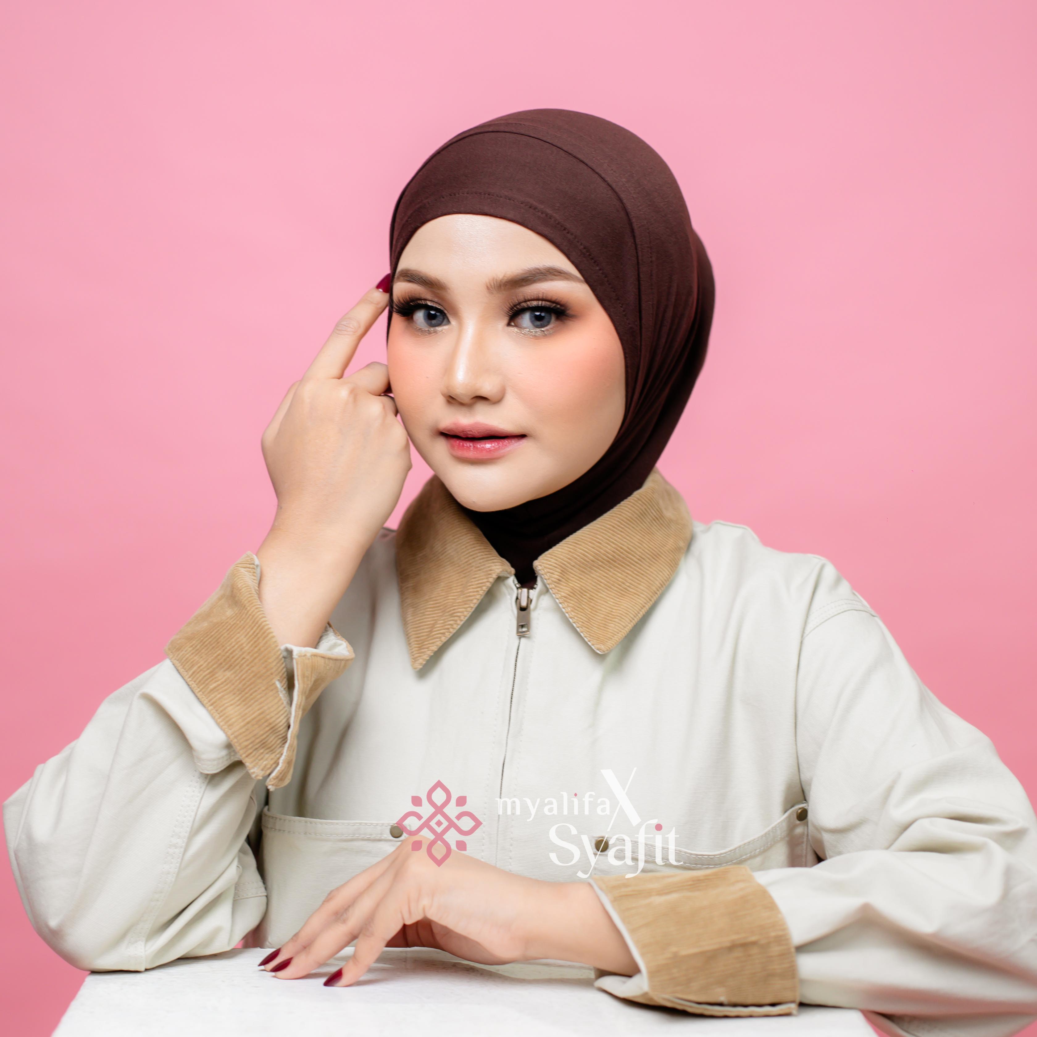 [BUNDLING 2 PCS] Myalifa X Syafit Hijab Instan Viscose Rayon Airy Mahda Pashmina Instan Hijab Syari Jilbab Instan Kerudung Bergo Instan Terbaru