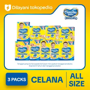 3 Ball MamyPoko Pants X-tra Kering - Popok Celana Triple Pack