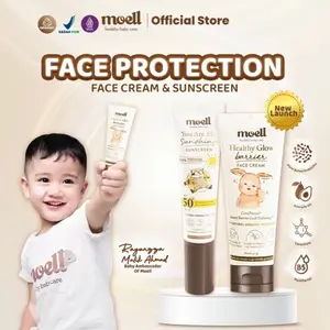 MOELL FACE PROTECTION - FACE CREAM & PHYSICAL SUNSCREEN BABY (BUNDLING 2pcs) NO FREE POUCH