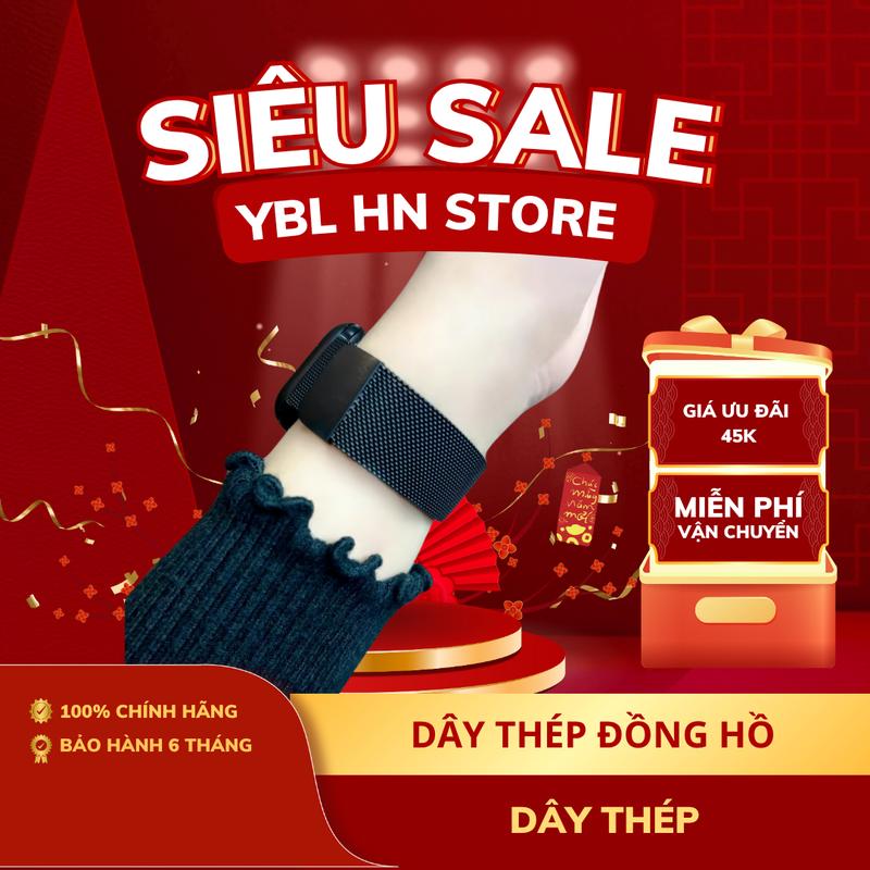 Dây Thép Milan Dành Cho Đồng Hồ Seri 10 9 8 7 6 5 4 3, SE và Ultra. Size Dây 38mm 40mm 41mm 42mm 44mm 45mm 49mm Phụ Kiện