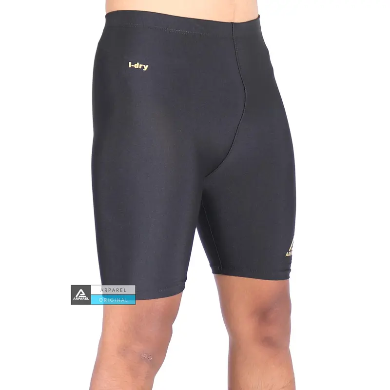 Celana Legging Pria / Celana Olahraga Pria Short Pants Black Gold Arparel sport Pendek sot 1