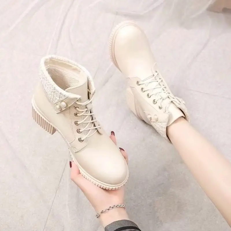 SEPATU SNEAKER KULIT BOOTS WANITA S10 6