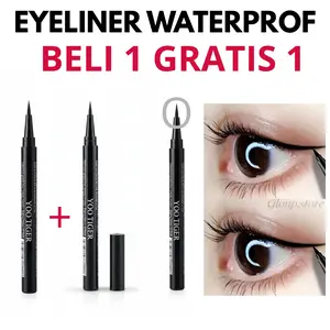 EYELINER HITAM WATERPROF BELI 1 GRATIS 1 TAHAN LAMA