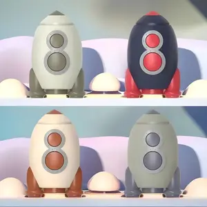 Toy Studio Mainan Edukasi Anak Bentuk Pesawat Rocket Push & Go Bisa Tembak Peluru