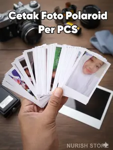Bisa COD Cetak Foto Polaroid Per PCS BIsa Custom Background 1 Hari Jadi