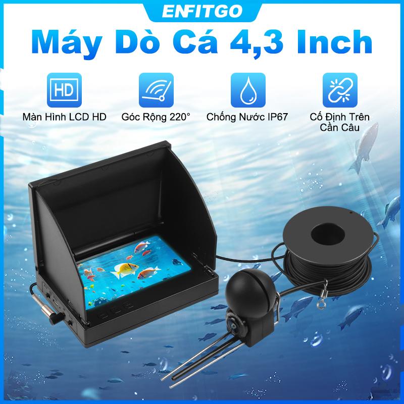 Camera và máy tìm cá dưới nước độ phân giải HD 4,3 " không thấm nước tương thích với các thiết bị câu cá khác nhau thiết bị ngoài trời hoàn hảo cho nam giới có sẵn với cáp 15m   20m   30m   50m 