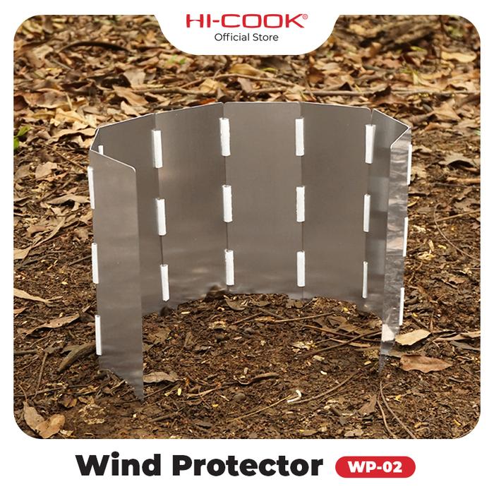 Promo Hi-Cook Wind Protector Mini WP-03 Plat Stainless Steel Penahan ...