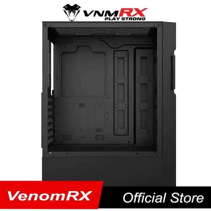 VENOMRX CASING PC ARUNA BLACK MICRO ATX TEMPERED GLASS 4X120MM ARGB FAN
