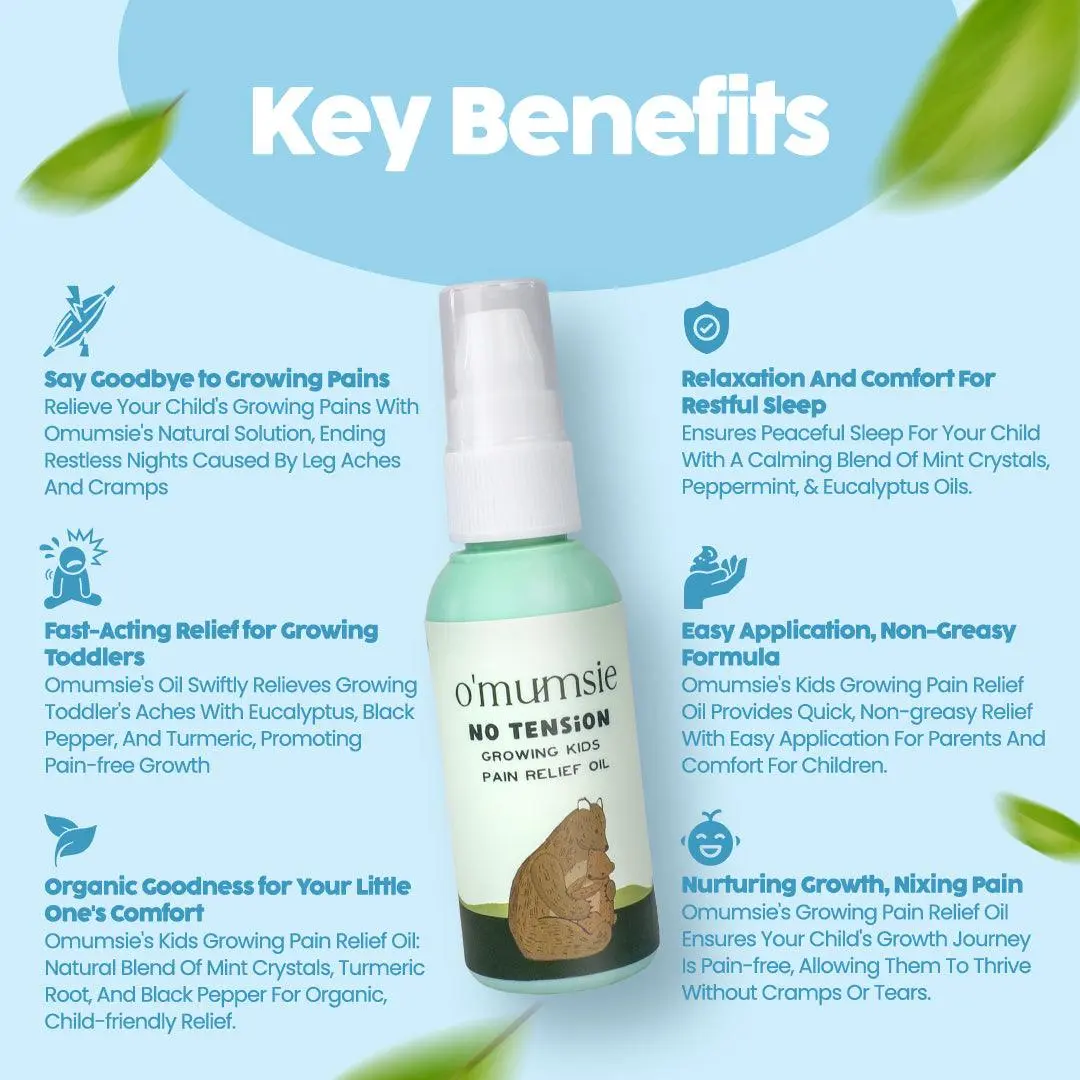 OMumsie Kids Growing Bones Pain Relief Oil