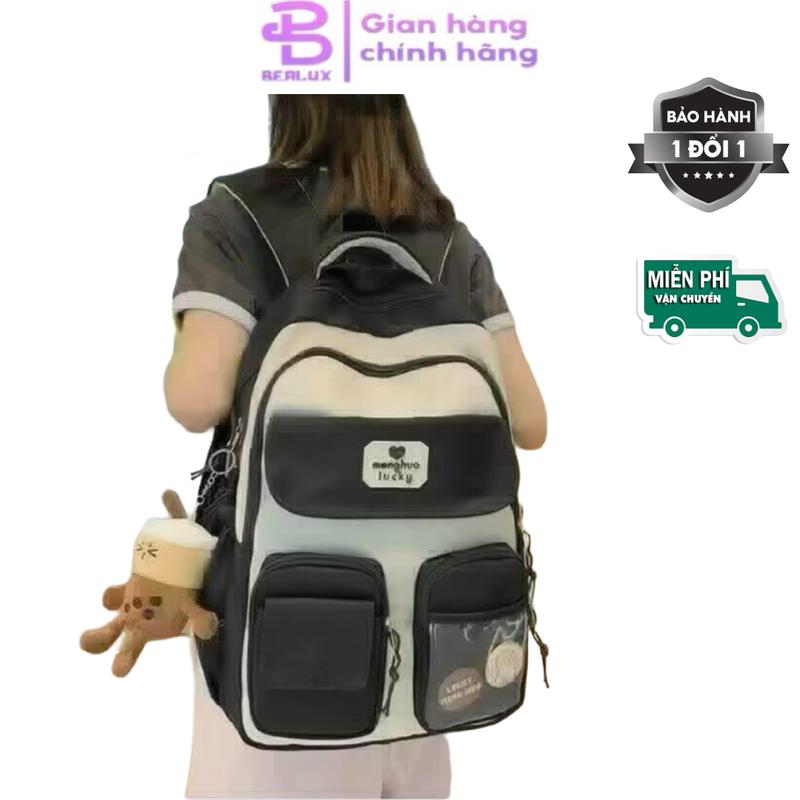 Balo thời trang thanh lịch đi học đi chơi Đeo Vai Backpack Da
