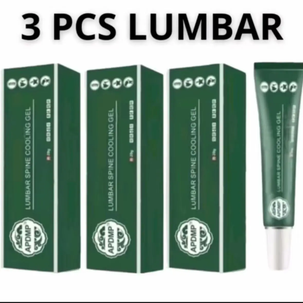 PAKET 3 PCS LUMBAR Spine Cooling Gel - Cream APDMP - Salep Nyeri Otot Syaraf Kejepit Nyeri Leher Pegalinu 20g