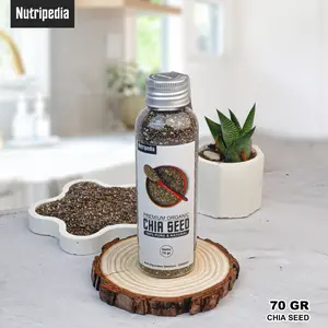 NUTRIPEDIA CHIA SEED 70 GRAM BLACK CHIA SEED NATURAL ORGANIK