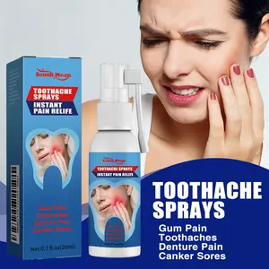 South Moon Semprot Perawatan Mulut Perawatan Gigi Menenangkan Rasa Sakit Gigi Semprot Mulut Perawatan Ringan Toothache Sprays Instant Pain Relie Gum Pain Toothaches Denture Pain Canker Sores