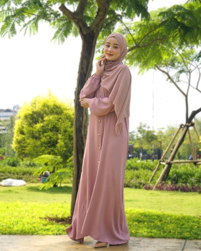 Product Introduction of Bella Dress Pesta Wanita Kondangan Terbaru 2024 Gamis Simpel Kekinian Bahan Airflow 6