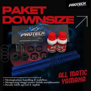 PRO02 DOWNSIZE ALL MATIC YAMAHA (1 PAKET LENGKAP ISI 6 PCS) LOWRINGKIT PAKET DOWNSIZE SHOCK DEPAN NMAX Motorcycle