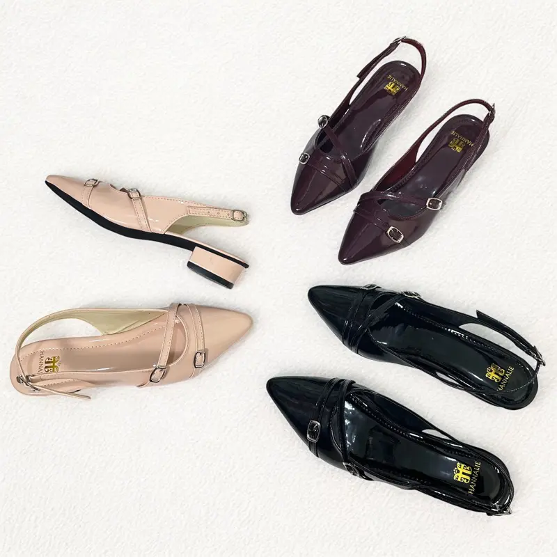 Sepatu Heels Wanita 3 CM Elegan Kekinian Terbaru 3