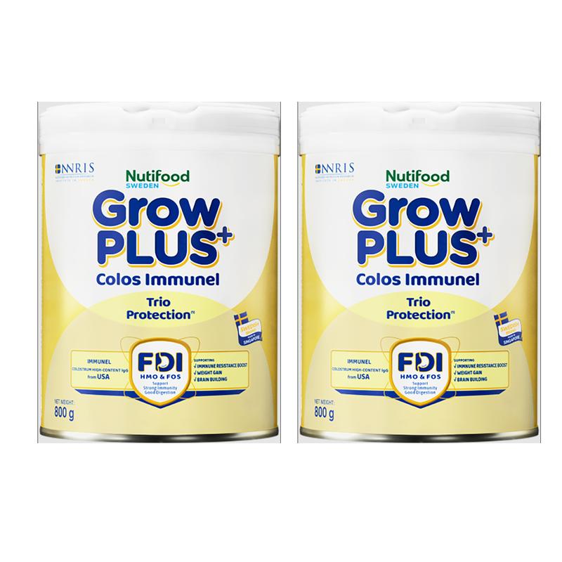  Combo 2 Hộp Sữa Grow Plus Colos Immunel Nutifood 800g đate mới 